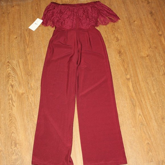 Thea Couture Drop Shoulder/Square Neckline Jumpsuit - New with Tags - Picture 4 of 9